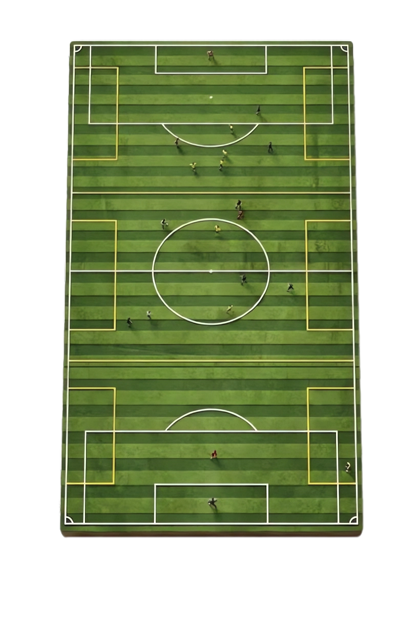 Vista 3D del complejo deportivo